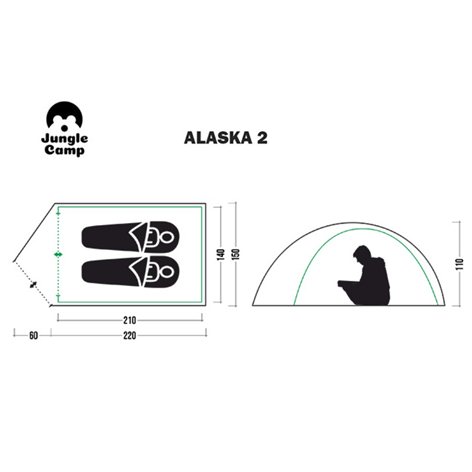 Палатка Jungle Camp Alaska 2 купить в Симферополе
